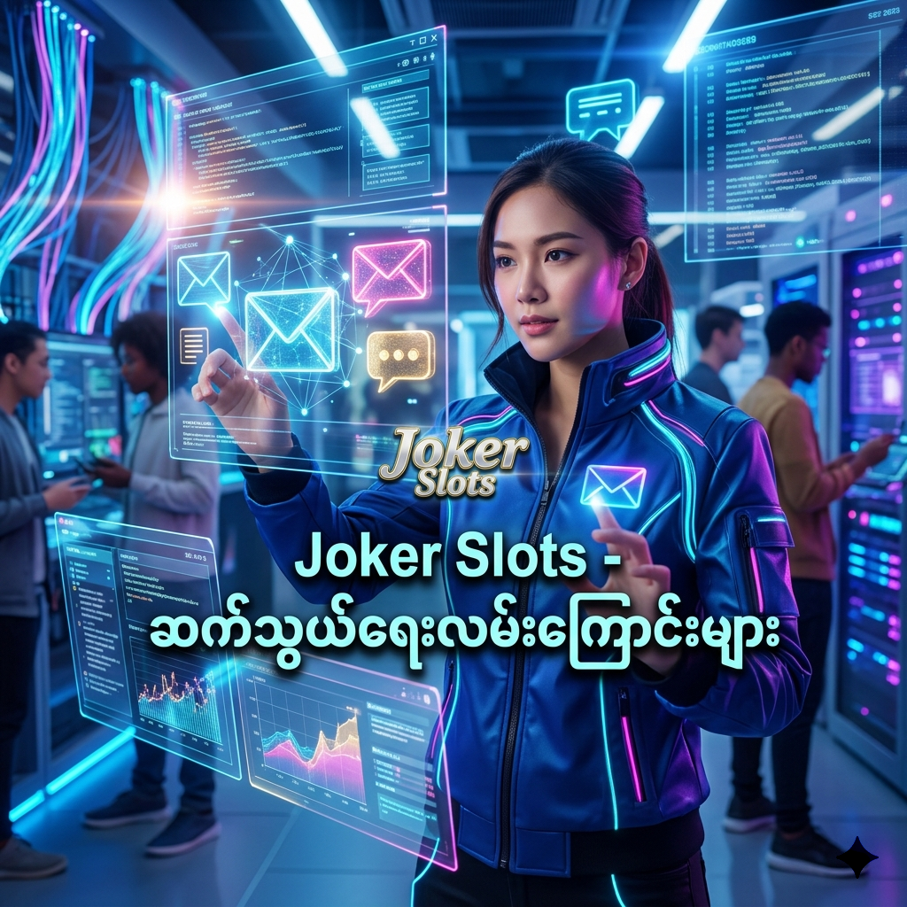 Joker Slots ၏ ခေတ်မီဆန်းသစ်သော ဒစ်ဂျစ်တယ်ဆက်သွယ်ရေး လမ်းကြောင်းများကို ဖော်ပြပေးသည့် အရည်အသွေးမြင့် ပုံရိပ်ဖြစ်ပြီး၊ လုံခြုံစိတ်ချရသော ဆက်သွယ်မှုနှင့် အကောင်းဆုံးဝန်ဆောင်မှုများကို တောက်ပသည့် နည်းပညာအငွေ့အသက်များဖြင့် ပုံဖော်ထားပါသည်။

