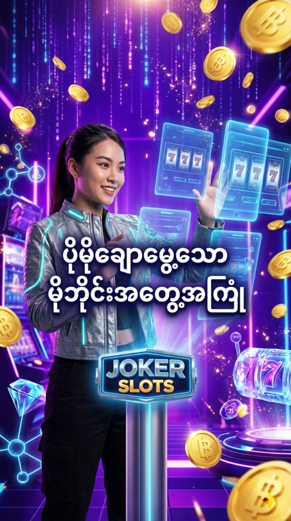 Joker Slots ၏ ပိုမိုချောမွေ့ပြီး ဆန်းသစ်သော မိုဘိုင်းဂိမ်းကစားခြင်း အတွေ့အကြုံကို ဖော်ပြပေးသည့် အရည်အသွေးမြင့် ပုံရိပ်ဖြစ်ပြီး၊ ခေတ်မီနည်းပညာဒီဇိုင်းနှင့် တောက်ပသည့် ရွှေရောင်အငွေ့အသက်များဖြင့် အသုံးပြုသူများအတွက် အကောင်းဆုံးဝန်ဆောင်မှုကို ပုံဖော်ထားပါသည်။

