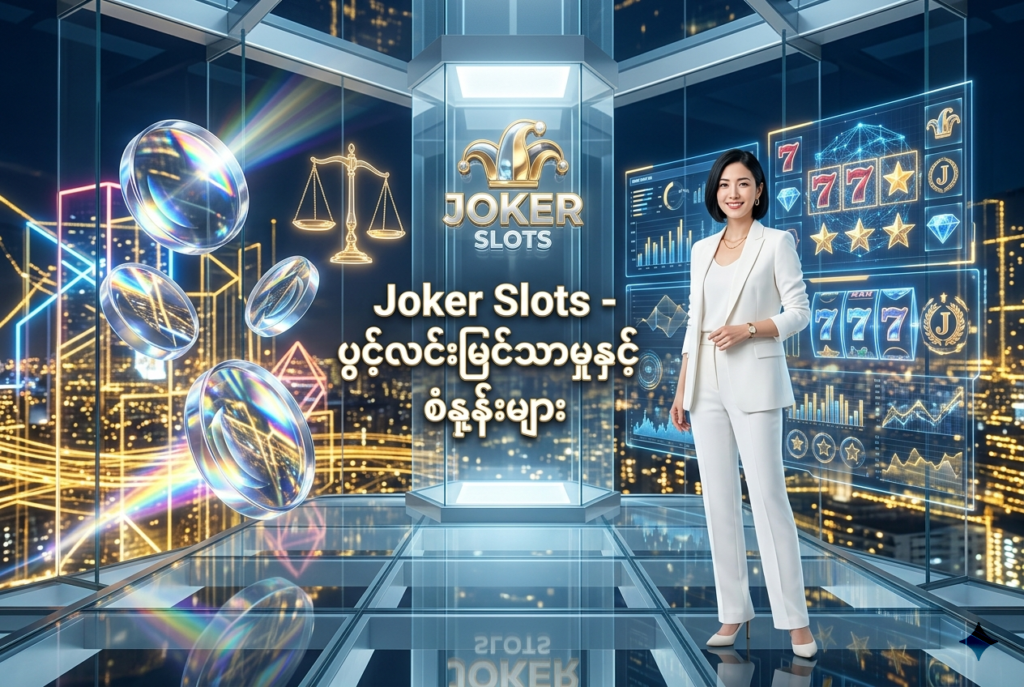 Joker Slots ၏ ပွင့်လင်းမြင်သာမှုနှင့် တိကျသော သုံးသပ်မှုစံနှုန်းများကို ကိုယ်စားပြုသည့် အရည်အသွေးမြင့် ဒီဂျစ်တယ်ပုံရိပ်ဖြစ်ပြီး၊ ခေတ်မီဆန်းသစ်သော ဒီဇိုင်းနှင့် တောက်ပသည့် ရွှေရောင်အငွေ့အသက်များဖြင့် အသုံးပြုသူများအတွက် ယုံကြည်စိတ်ချရမှုကို ပုံဖော်ထားပါသည်။